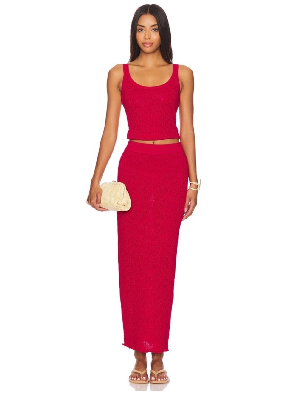 SNDYS X Revolve Josefina Top & Skirt in Red